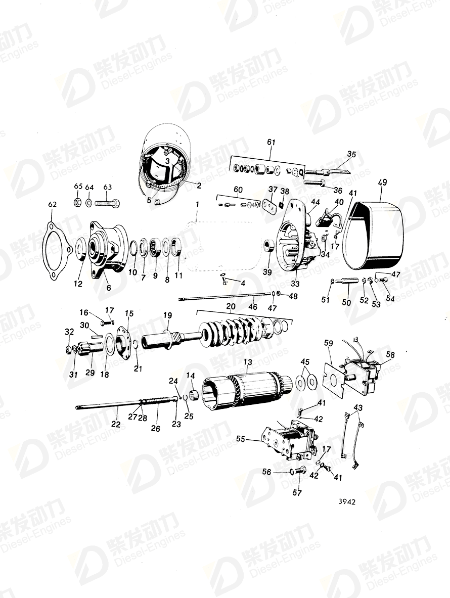 VOLVO Starter solenoid 240493 Drawing